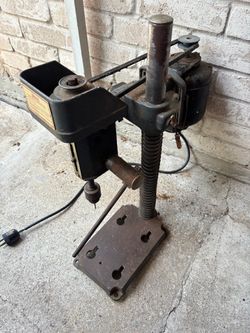 Working Vintage AMT 253 Radial Arm Drill Press Craftsman 20" Bench Top Wood Metal Boring