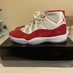 Authentic Jordan 11 High Cherry Red
