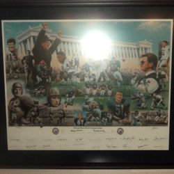 Chicago Bears Signed Limited Edition 75th Anniversary Commemorative Print
