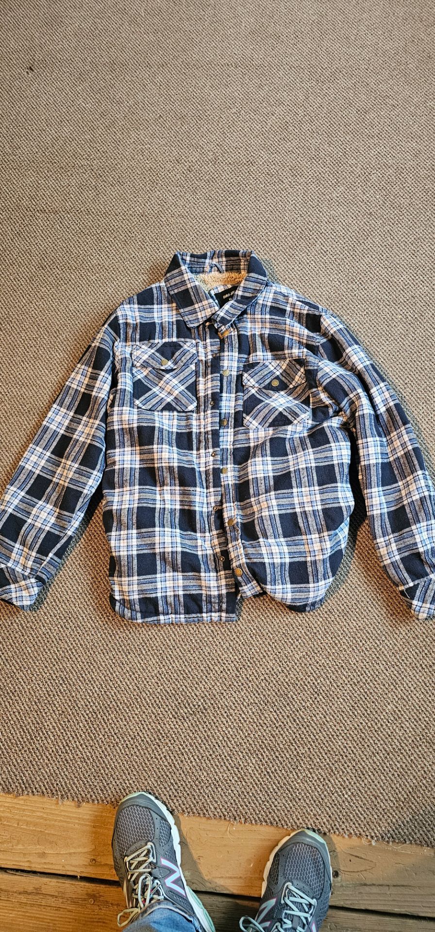 Xl lined fleece flannel jacket