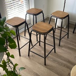 Metal & Wood Stools 