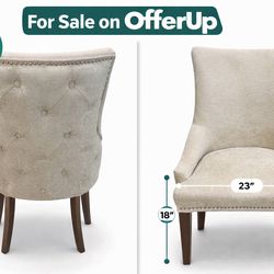 Elegant Upholstered Accent Chair, Clean, Like New