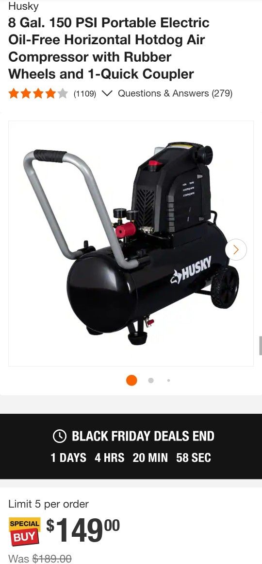 Hot Dog Air Compressor