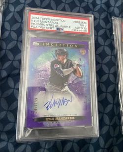 Kyle manzardo rookie PSA 9.5 signed 146/199 guardians