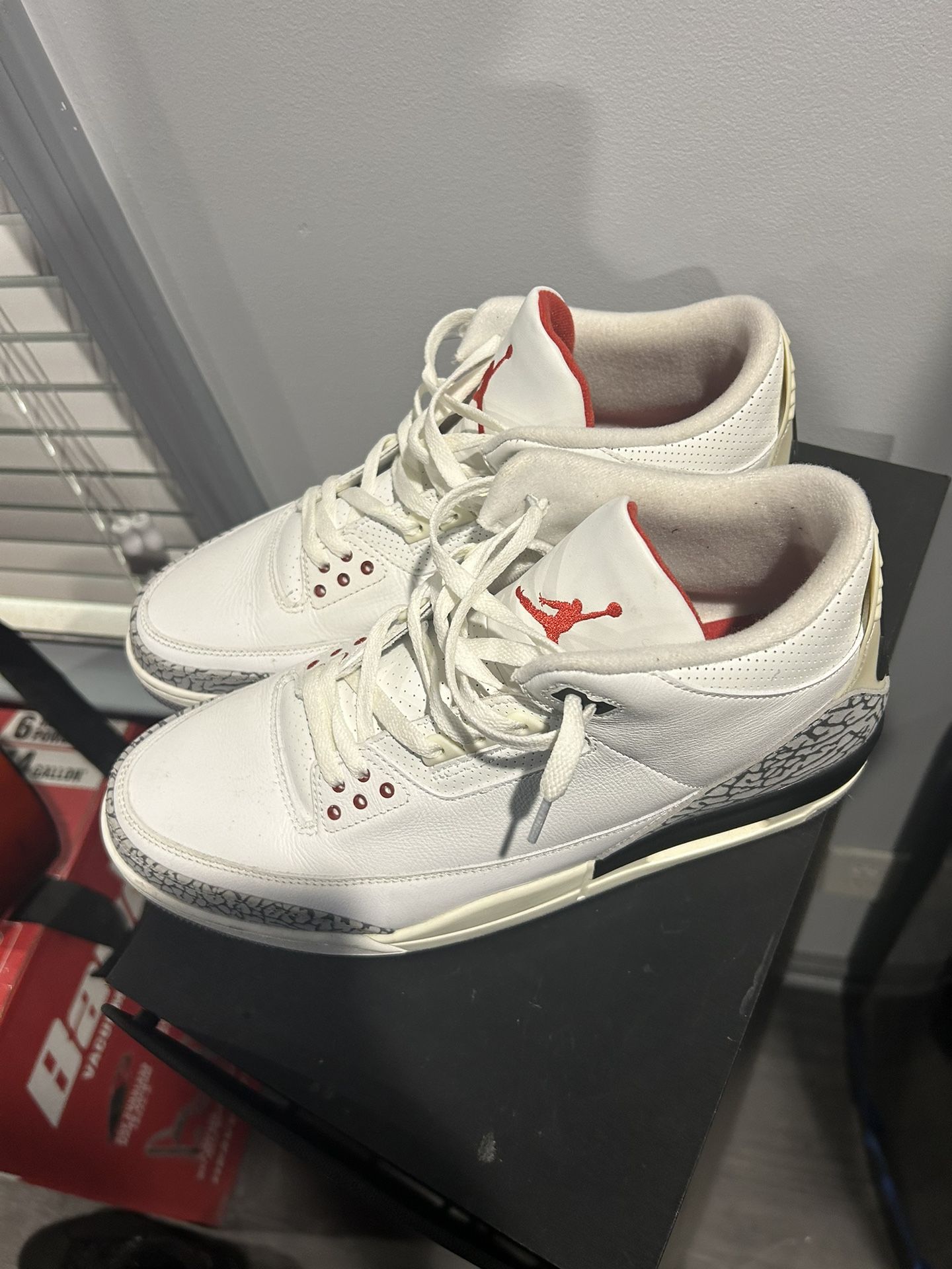 White Cement jordan 3 sz 13