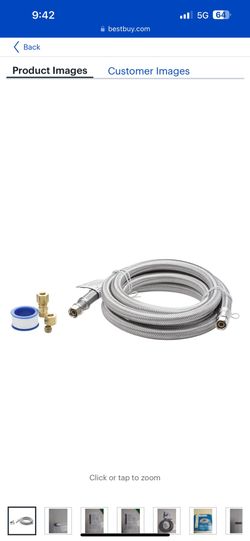 Smart Choice Stainless-Steel Refrigerator Waterline Kit Required