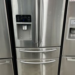 33” Wide Stainless French Door Refrigerator 