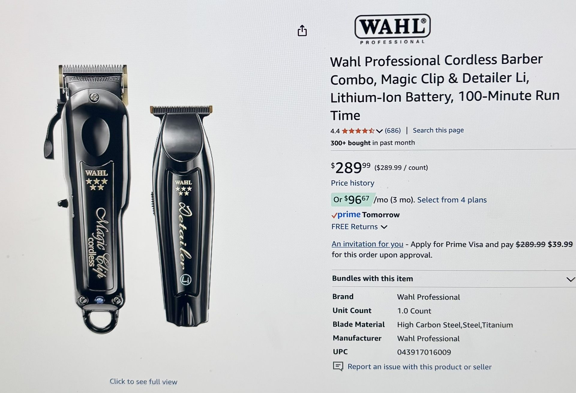 Wahl Pro Series Cordless Clippers, Trimmers, And Shears