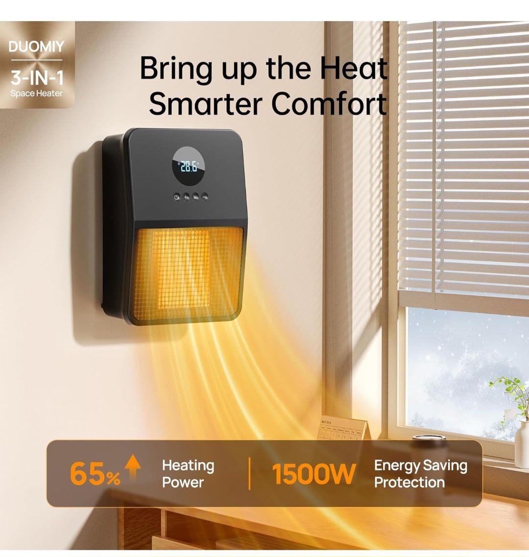 Duomiy Electric Space Heater. 3 In 1