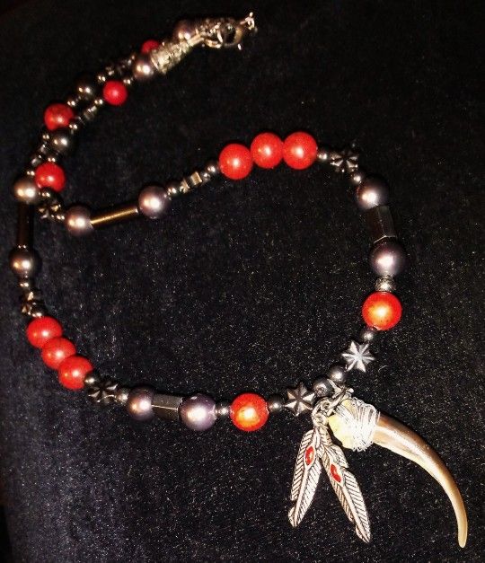 Handmade Badger Claw Necklace