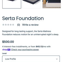 box spring serta