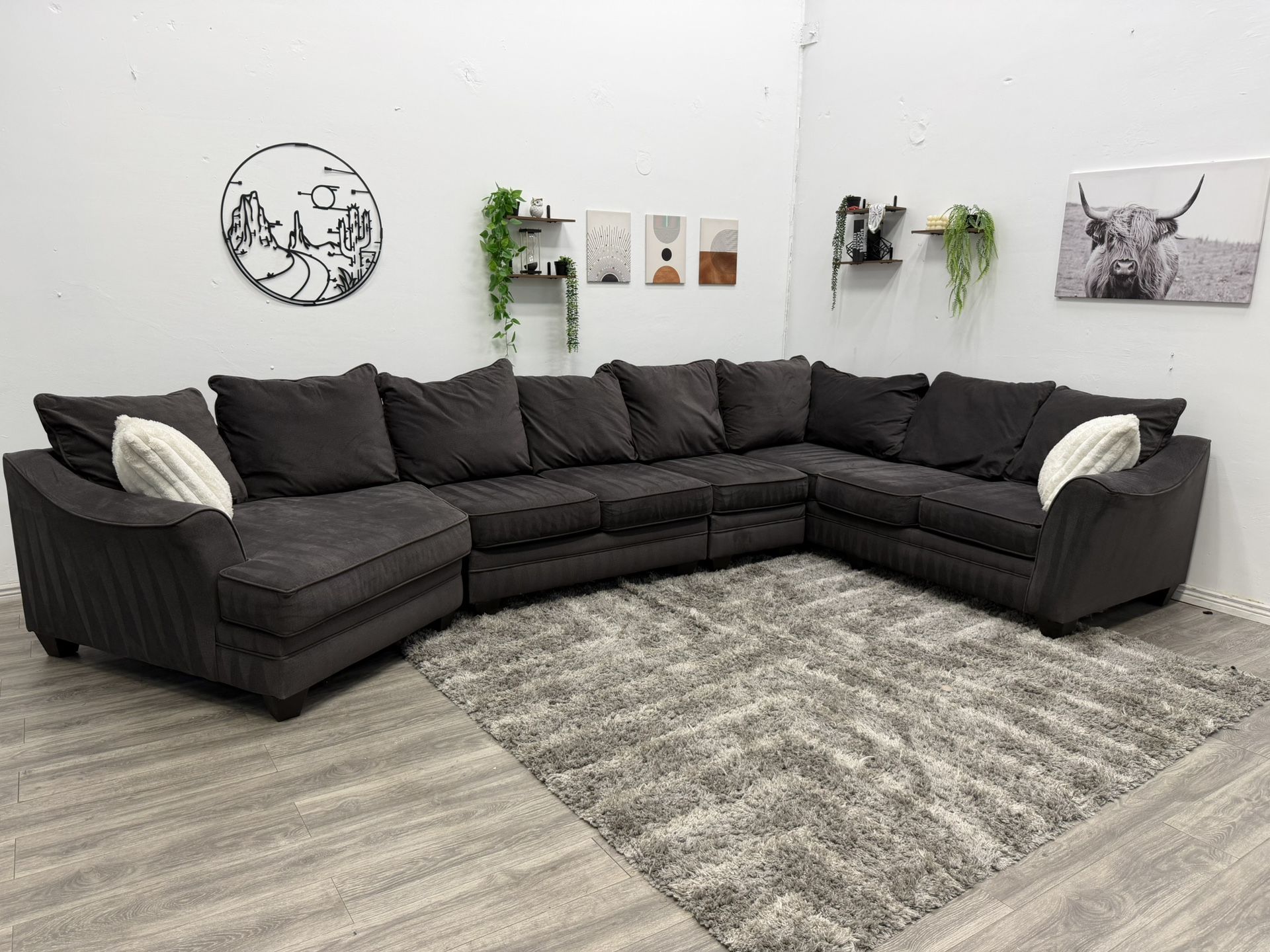Grey Sectional Couch - Free Delivery