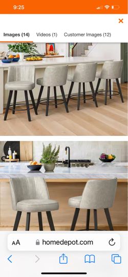 Open box  4 barstools / swivels
