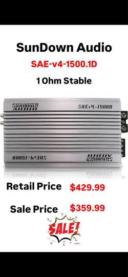 Sundown Audio Sae-1500.1D Amp On Sale