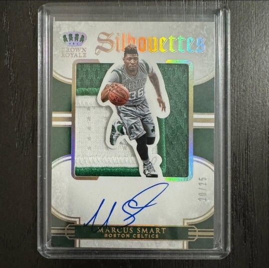 Panini Silhouette Marcus Smart Boston Celtics Game Used Patch Auto Card