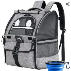 GoHimal Pet Carrier Backpack for Dogs and Cats,Puppies,Ventilated Design Breathable Dog Carrier Backpack,Cat Bag for Hiking Travel Camping Outdoor Use