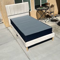 Used Bed Frame And Box Spring (twin Sz Bed)