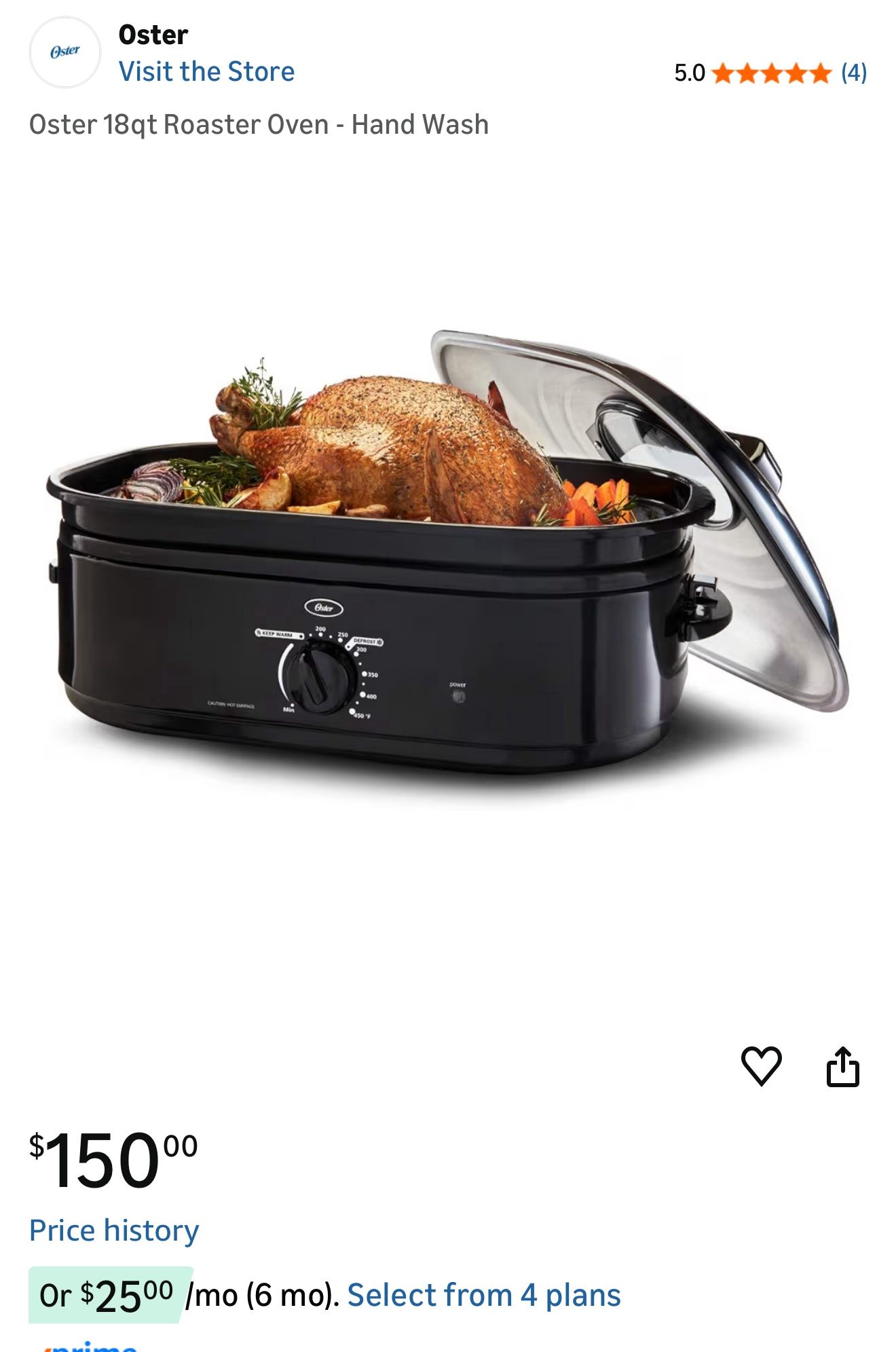 Oster 18qt Roaster