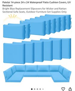 Patio waterproof cushion covers
