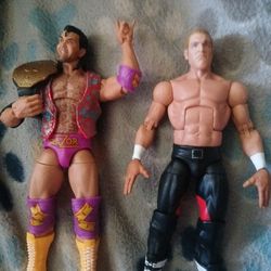 WWE Legend figures hunter herms hemslee & Razor Romon with excseries