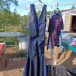 Mermaid Tail Dress (Dark Blue)