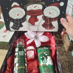 Bath & Body Works Vanilla Bean Noel Set Boxed $20 