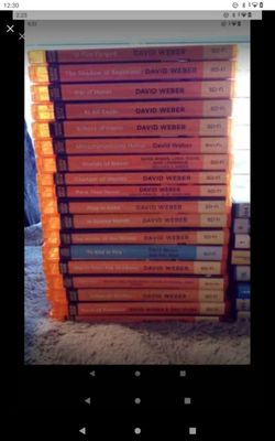 David Weber audio CD book lot (26)(North Arlington)(READ BEFORE MESSAGE)