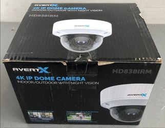 Avertx HD838 4K IR Autofocus Zoom Indoor/Outdoor IP Dome Camera Smart Analytics