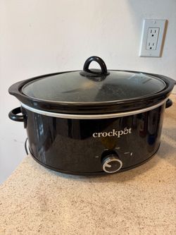 Crock-Pot 8qt Manual Slow Cooker Black