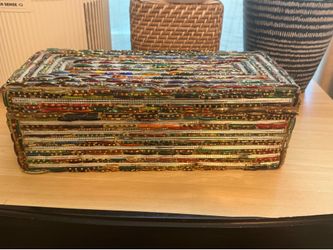 Beautiful Glass Bead Indian Box