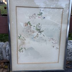 Framed Lithograph Print by Chinese Artist Tong Shiang Chang Lee framed 