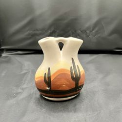 Sun Shadows Pottery USA wedding vase 