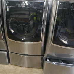 Lg Washer And Dryer Set Electric Signature 