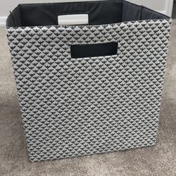13" x 13" bin perfect for storing everything Like clothing Cutout handles allow for easy sliding in and out of closets o