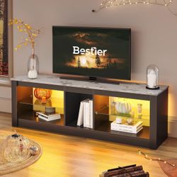 new In Box Tv Stand W LED
