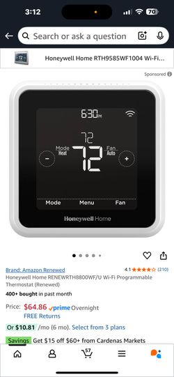 Honeywell Thermostat