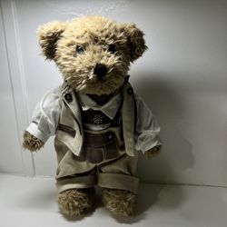  Vintage German Teddy Bear 13”Traditional Dress Stuffed Animal RARE