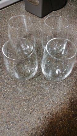 Stemless wine glasses, set of 4