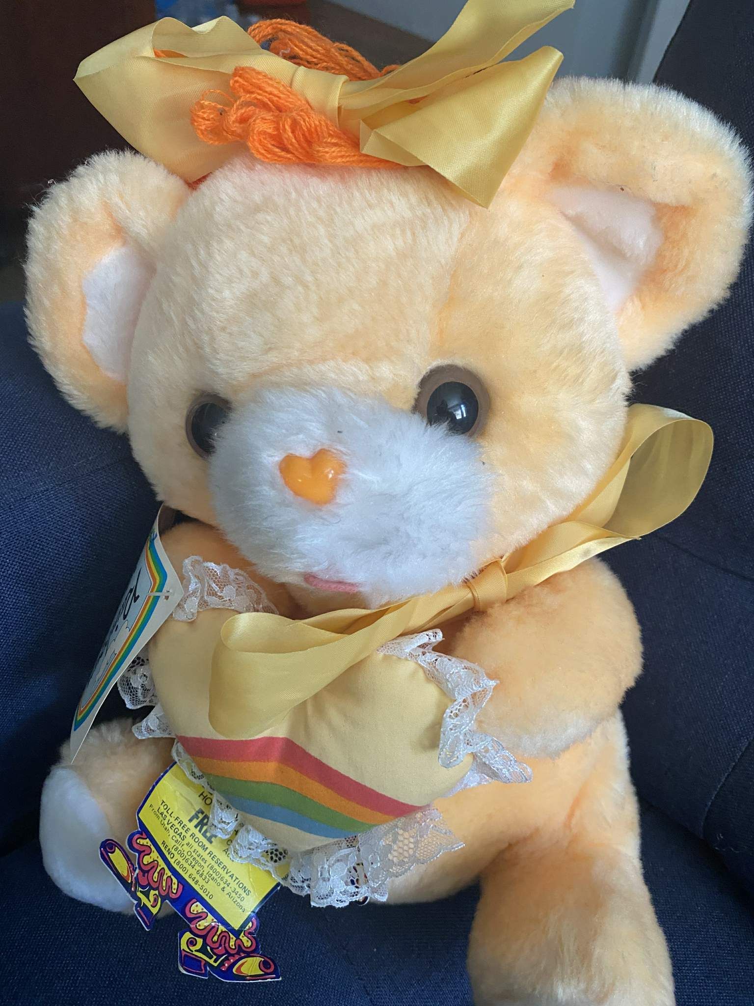 Vintage Circus Circus Plush Teddy Bear 