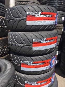 Federal brand racing style tires available (RS-RR) message your size for a price, best deals around