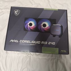 MSI MAG CORELIQUID A13 240 Black AIO Liquid CPU Cooler ARGB PWM AM5 LGA 1851