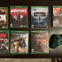 7 Xbox Games 1 Wireless Controller