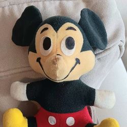 Original Vintage Mickey Mouse 7" Plush