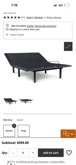 Queen adjustable bed