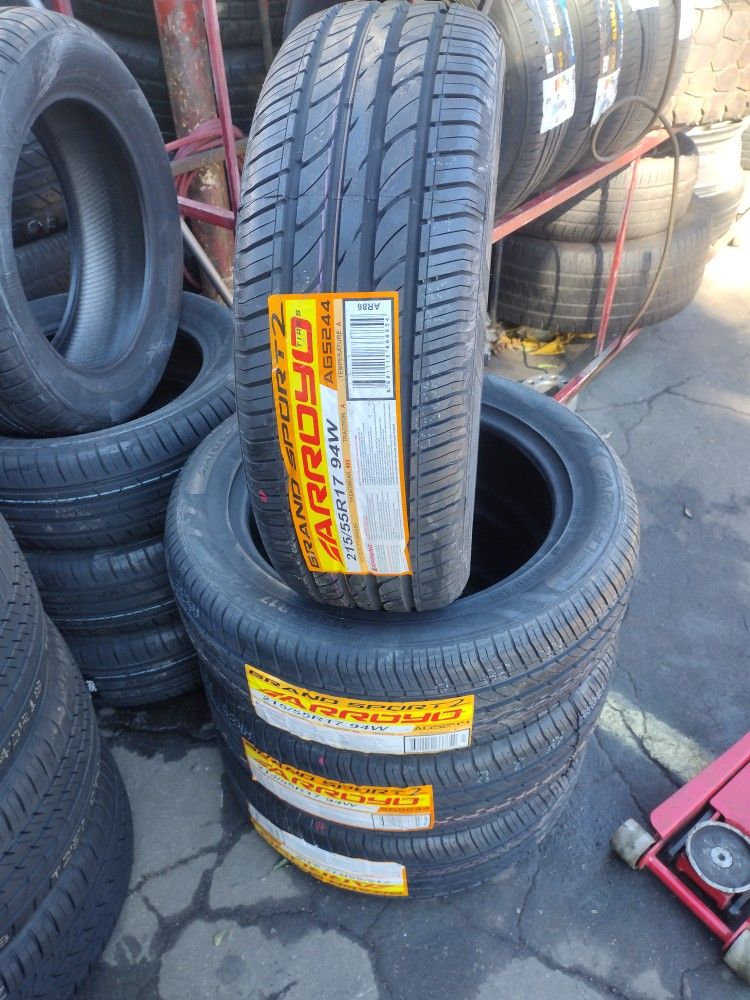 New Tires Set 215 55 17
