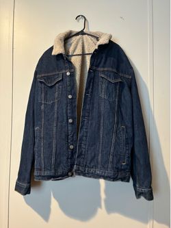 Denim jacket with Sherpa lining