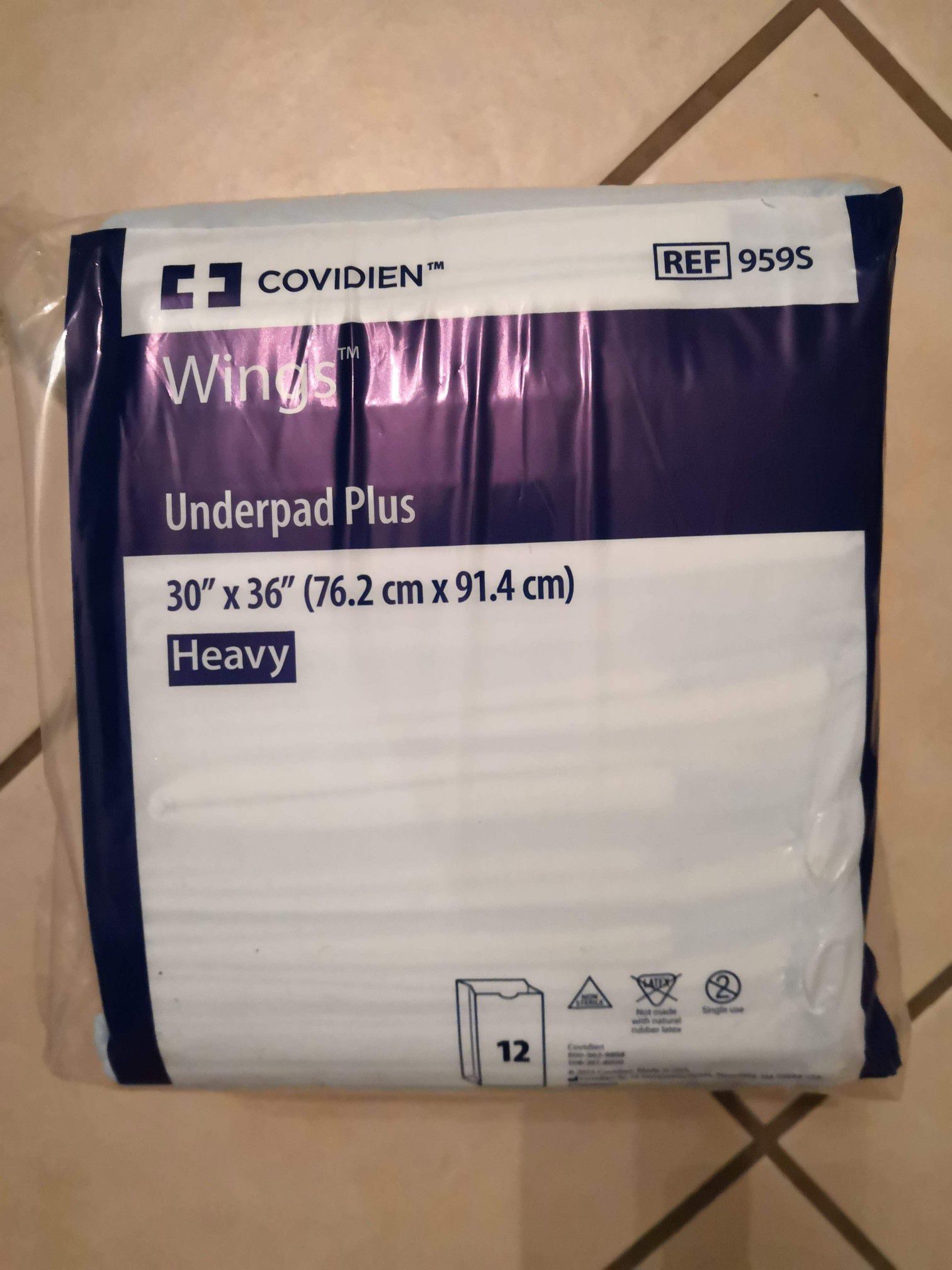 2 cases of 8 bags of 12 -30 x 36 underpads