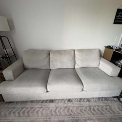 Comfy 3 Seater Sofa, Furniture, White Couch