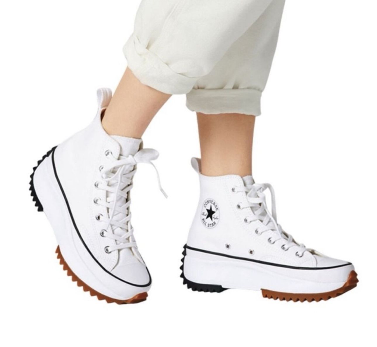 Converse Run Star Hike Canvas Platform Size 7.5 Women's Size Men's 6