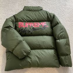 Supreme Yohji Yamamoto Medium Down Jacket Olive for Sale in